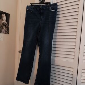 Simply Vera Vera Wang Dark Blue Flare Jeans